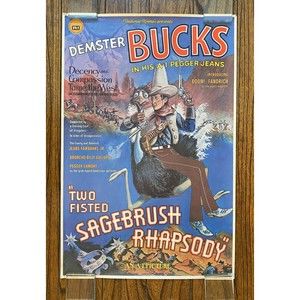 1971 Poster Demster Bucks 2 Fisted Sagebrush Rhapsody (25)